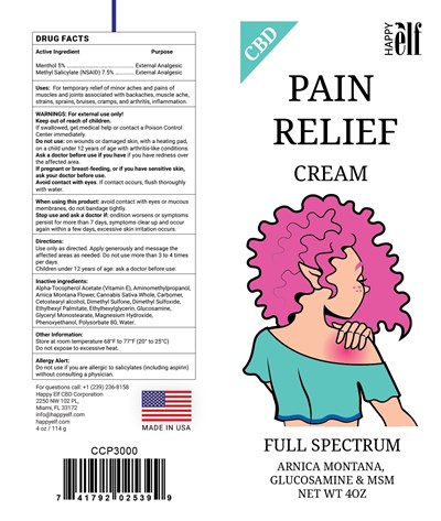 Cbd Pain Cream Tube Label (Cbd Pain Relief Cream Label Preview)